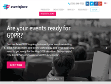 Tablet Screenshot of eventsforce.com